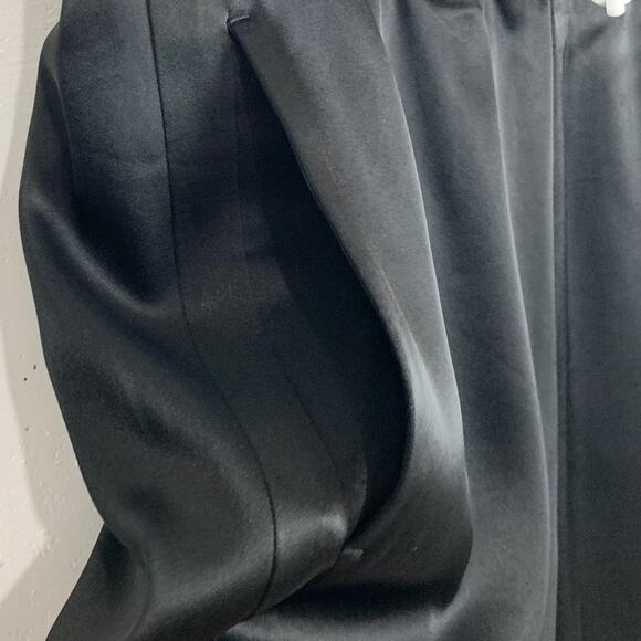 Tory Sport Lightweight Satin Track Pants Straight Leg Elastic Waist Black Small - Picture 10 of 13